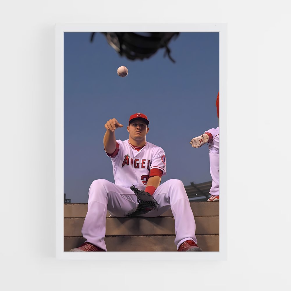 Poster Mike sur le Mur – affiche Baseball (vue 3)